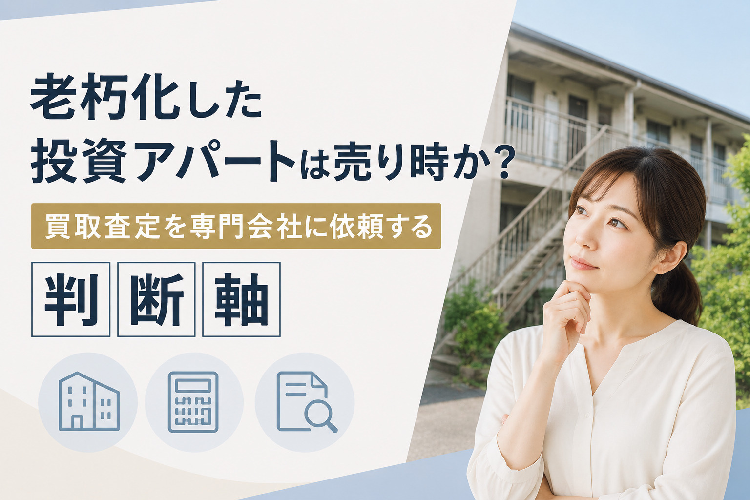 老朽化した投資アパートは売り時か？買取査定を専門会社に依頼す...の画像