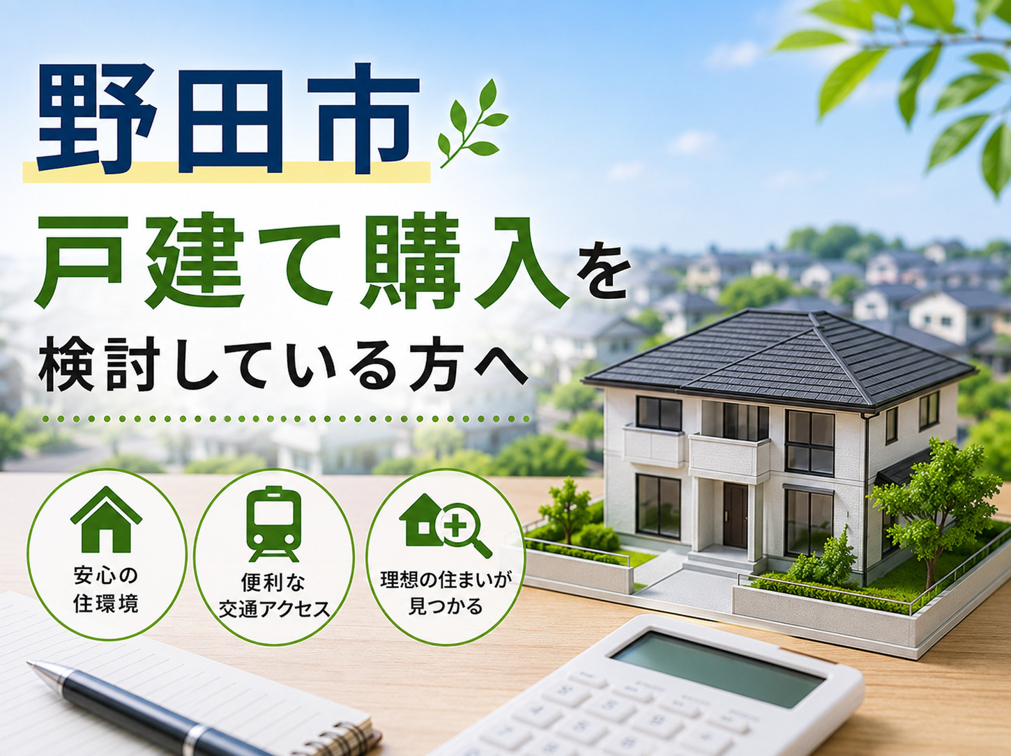 野田市で戸建て購入を検討している方へ｜新築・中古の選び方・エ...の画像
