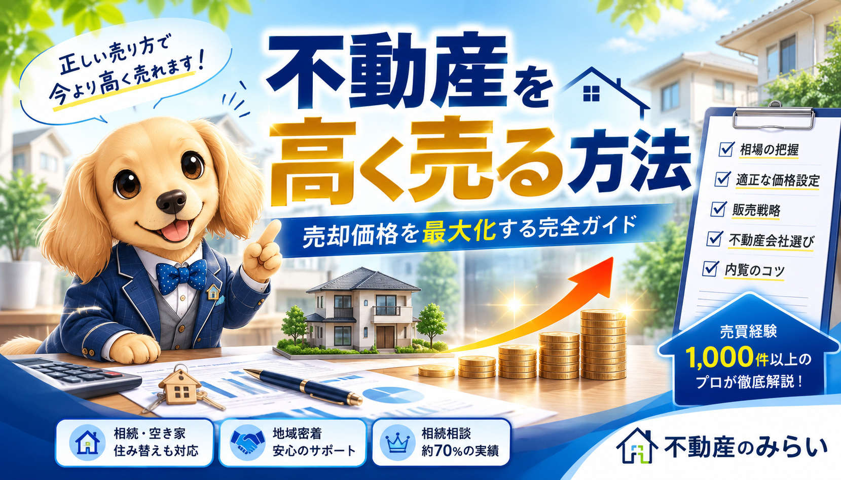 高く売る方法｜不動産を少しでも高く売るための完全ガイド【売買...の画像