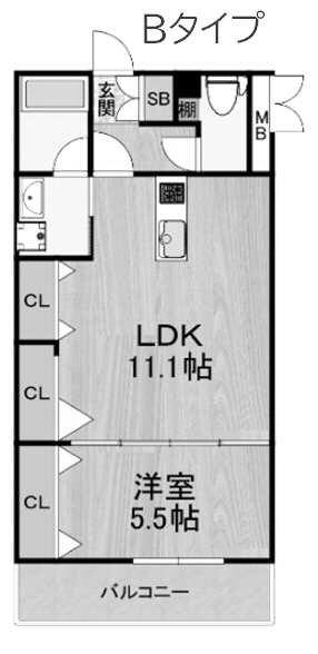 【北田辺駅徒歩2分】東住吉区駒川 築浅1LDK♪ネット無料・...の画像