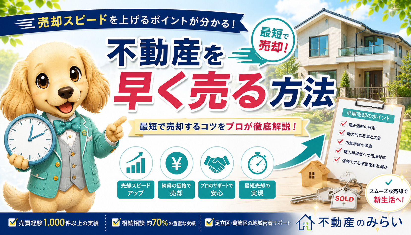早く売る方法｜不動産をスムーズに売却するための完全ガイド【売...の画像