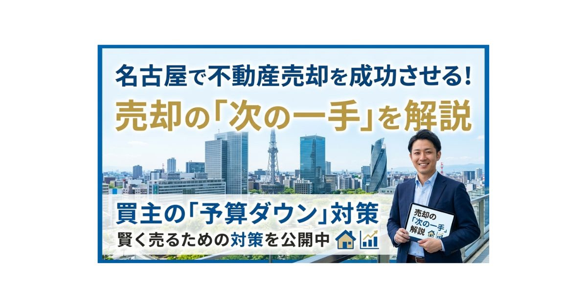 名古屋市の不動産売れ残り対策は必須？買主の予算ダウン時に取る...の画像