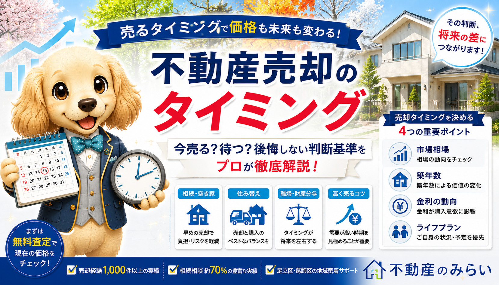 売却タイミングとは？家・マンション・土地を売るベストな時期を...の画像