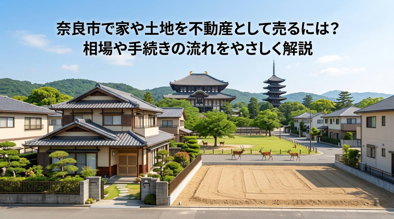 奈良市で家や土地を不動産として売るには？相場や手続きの流れを...の画像