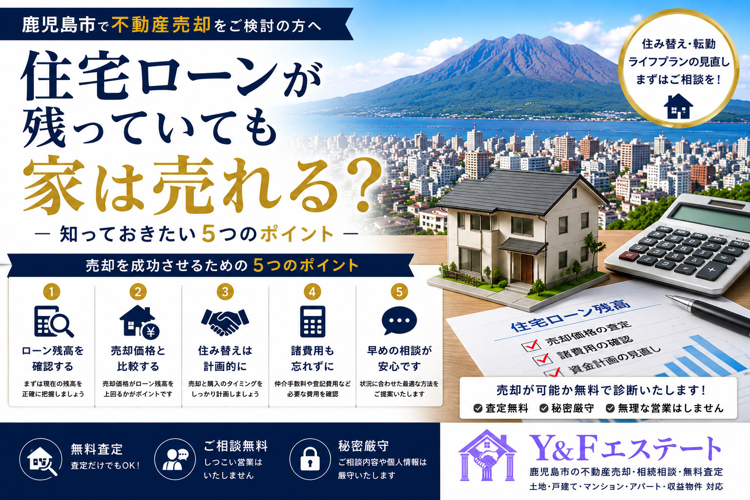 住宅ローンが残っていても家は売れる？知っておきたい5つのポイ...の画像