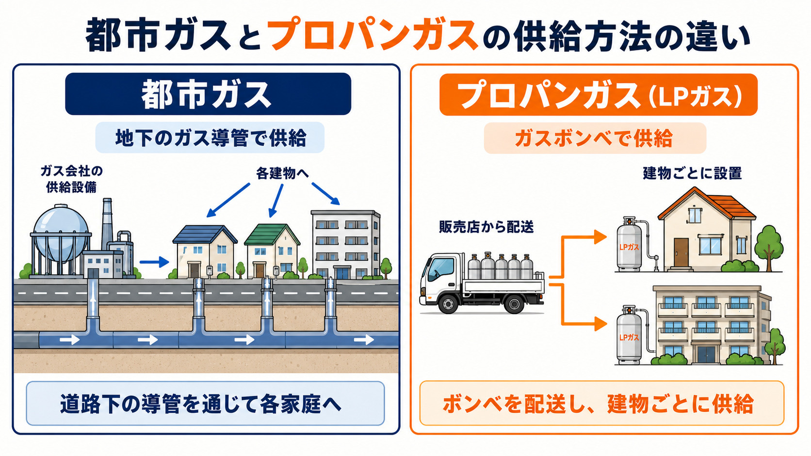 都市ガスとプロパンガスの違いは？料金・災害・賃貸選びを熊本の...の画像