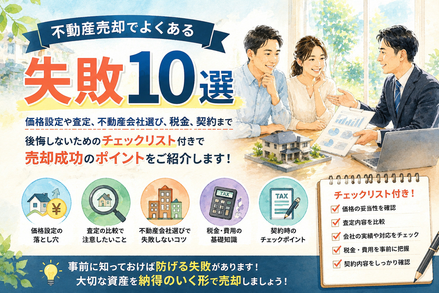 不動産売却でよくある失敗10選｜後悔しないためのチェックリス...の画像