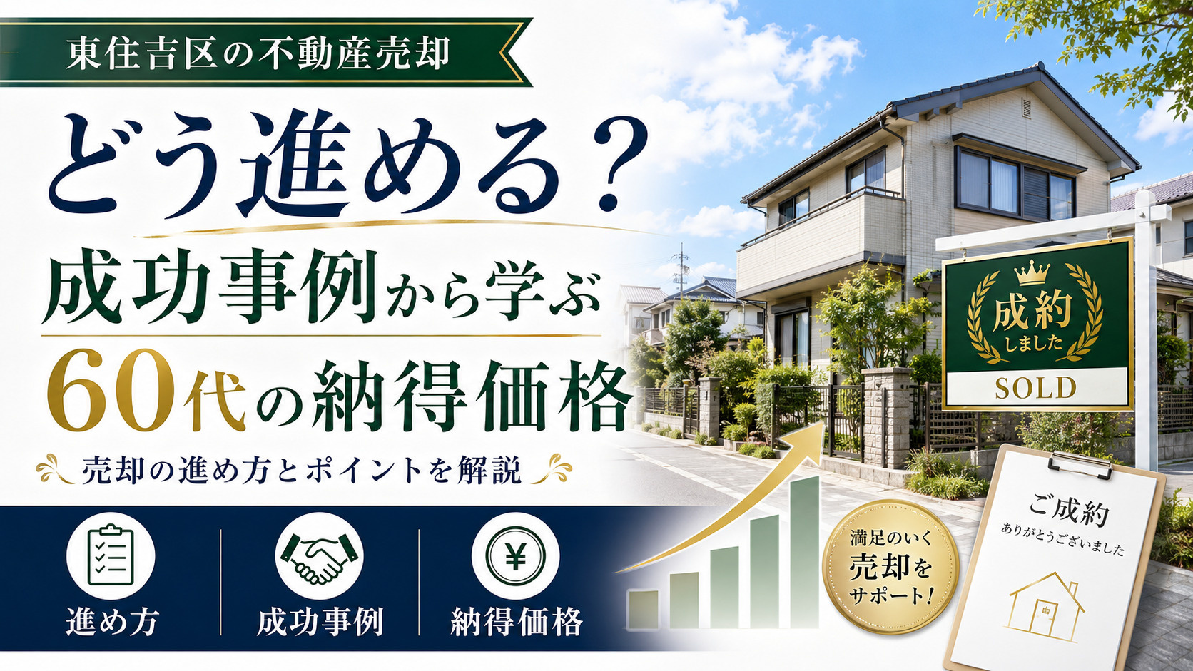 東住吉区の不動産売却はどう進める？成功事例から学ぶ60代の納...の画像
