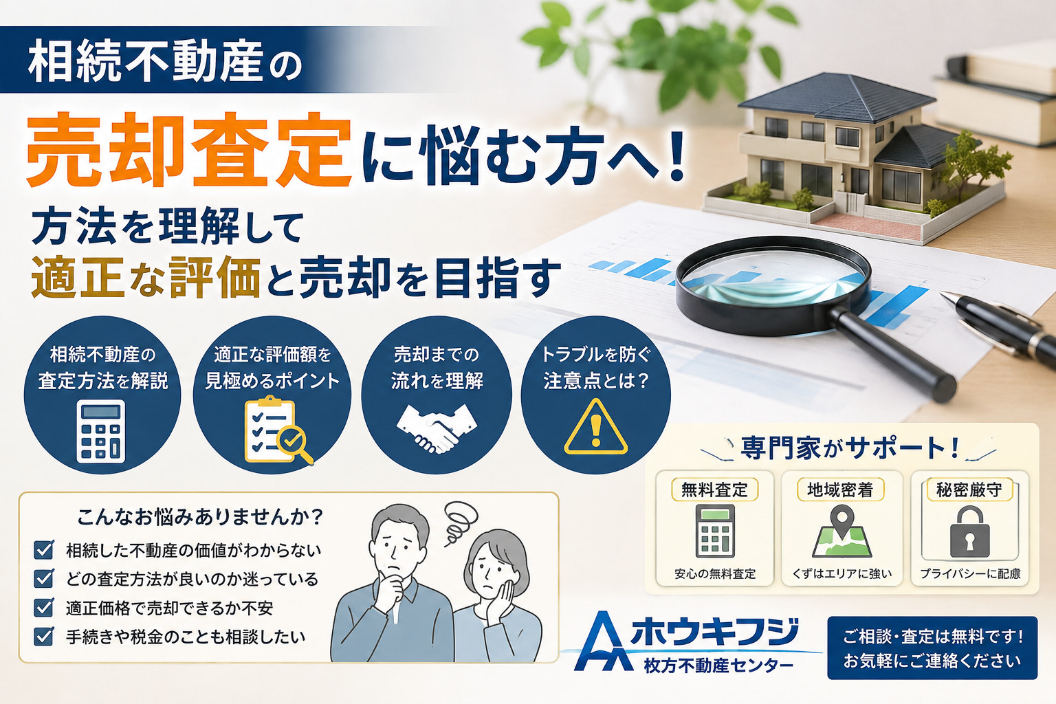 相続不動産の売却査定に悩む方へ！方法を理解して適正な評価と売...の画像