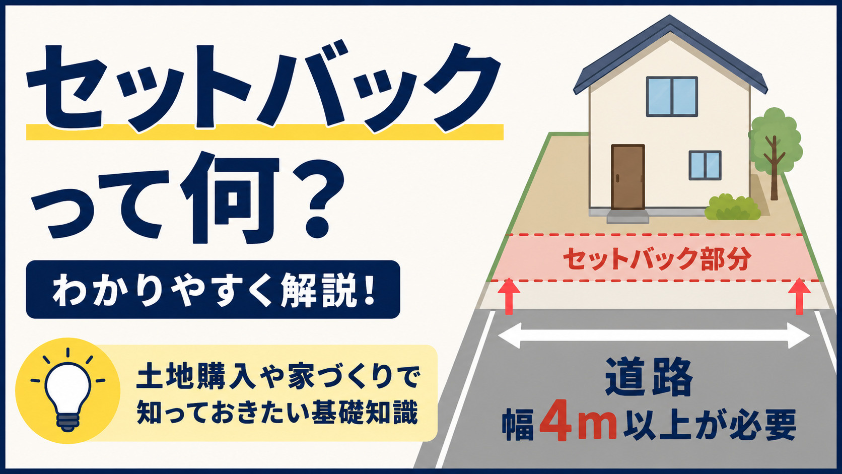 セットバックって何？土地購入・家づくりで知っておきたい基礎知...の画像