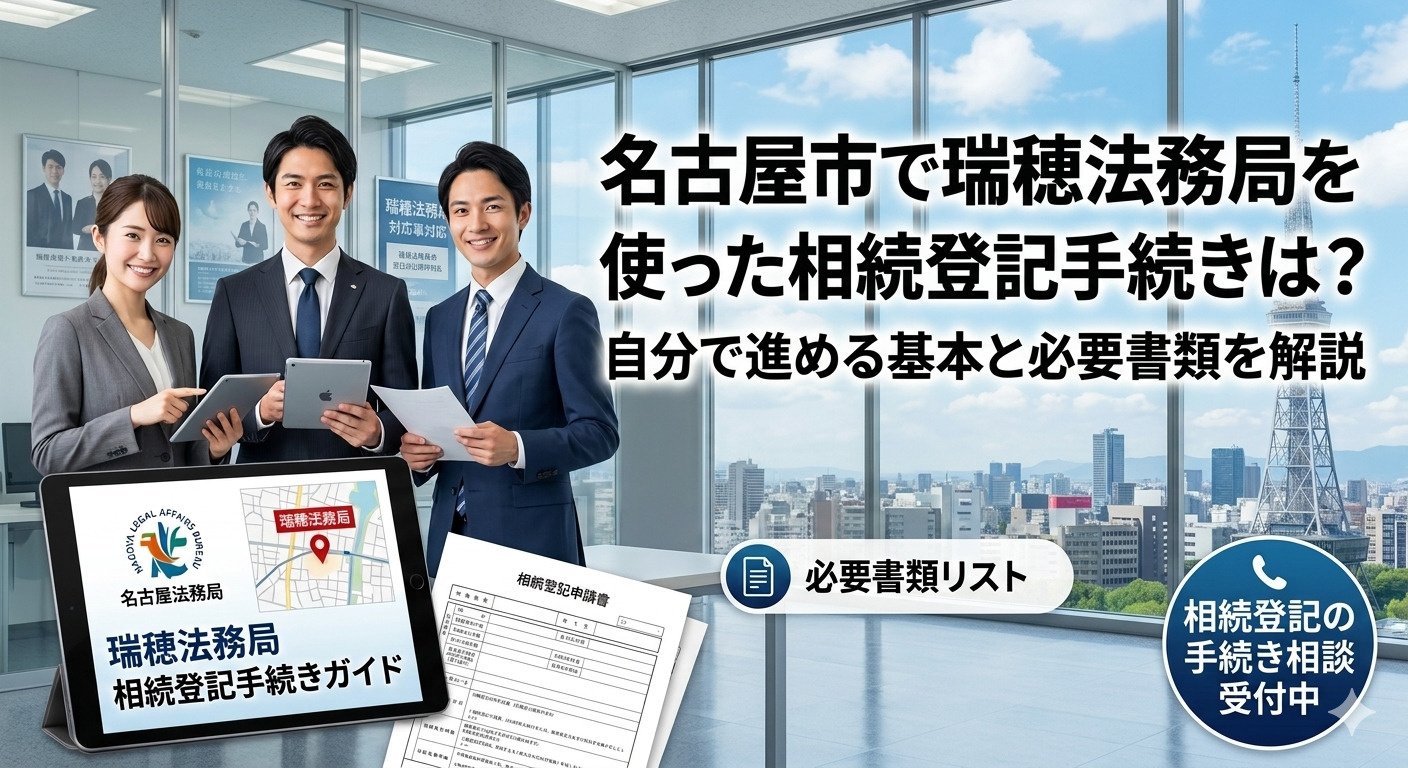 名古屋市で瑞穂法務局を使った相続登記手続きは？自分で進める基...の画像