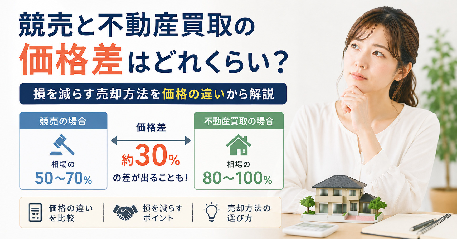 競売と不動産買取の価格差はどれくらい？損を減らす売却方法を価...の画像