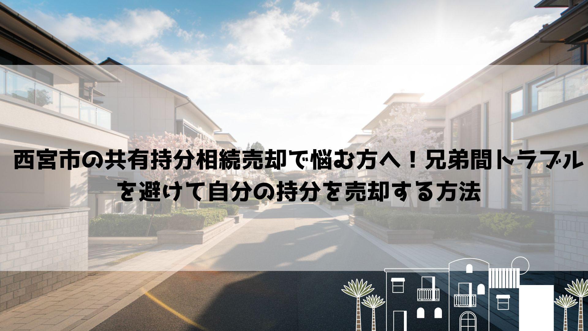 【2026年最新】西宮市の共有持分相続売却で悩む方へ！兄弟間...の画像