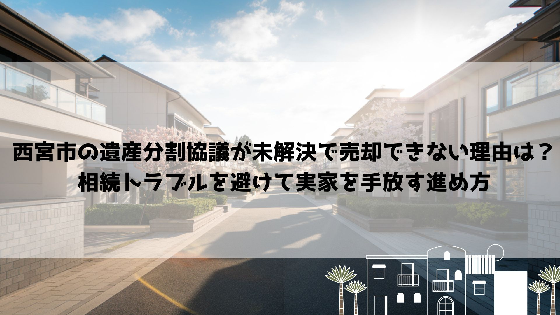 【2026年最新】西宮市の遺産分割協議が未解決で売却できない...の画像
