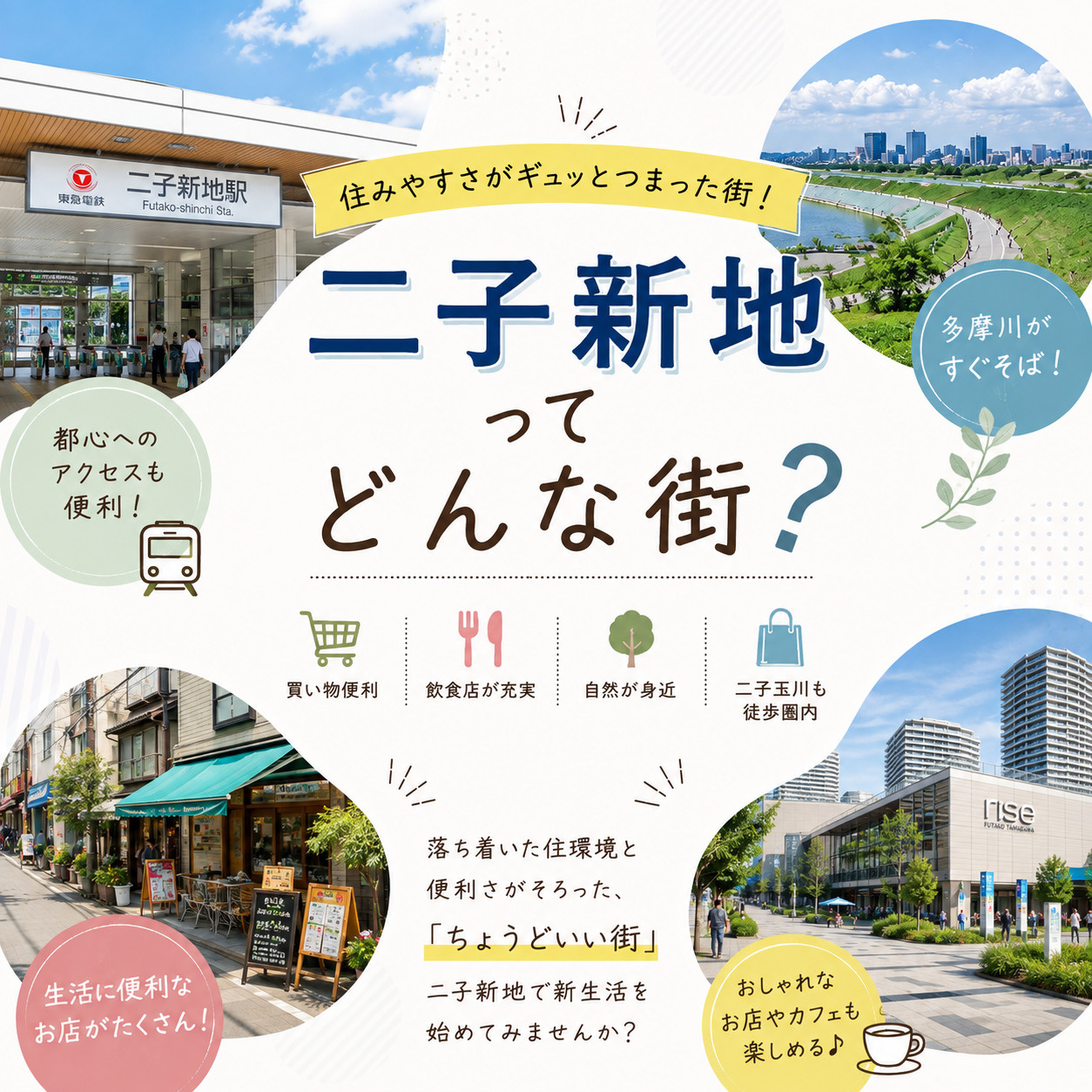 二子新地ってどんな街？の画像