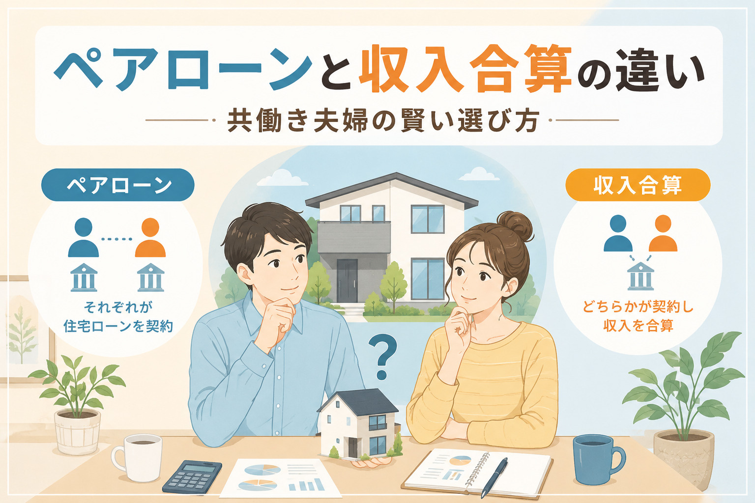 ペアローンと収入合算の違い｜共働き夫婦の賢い選び方｜シティク...の画像