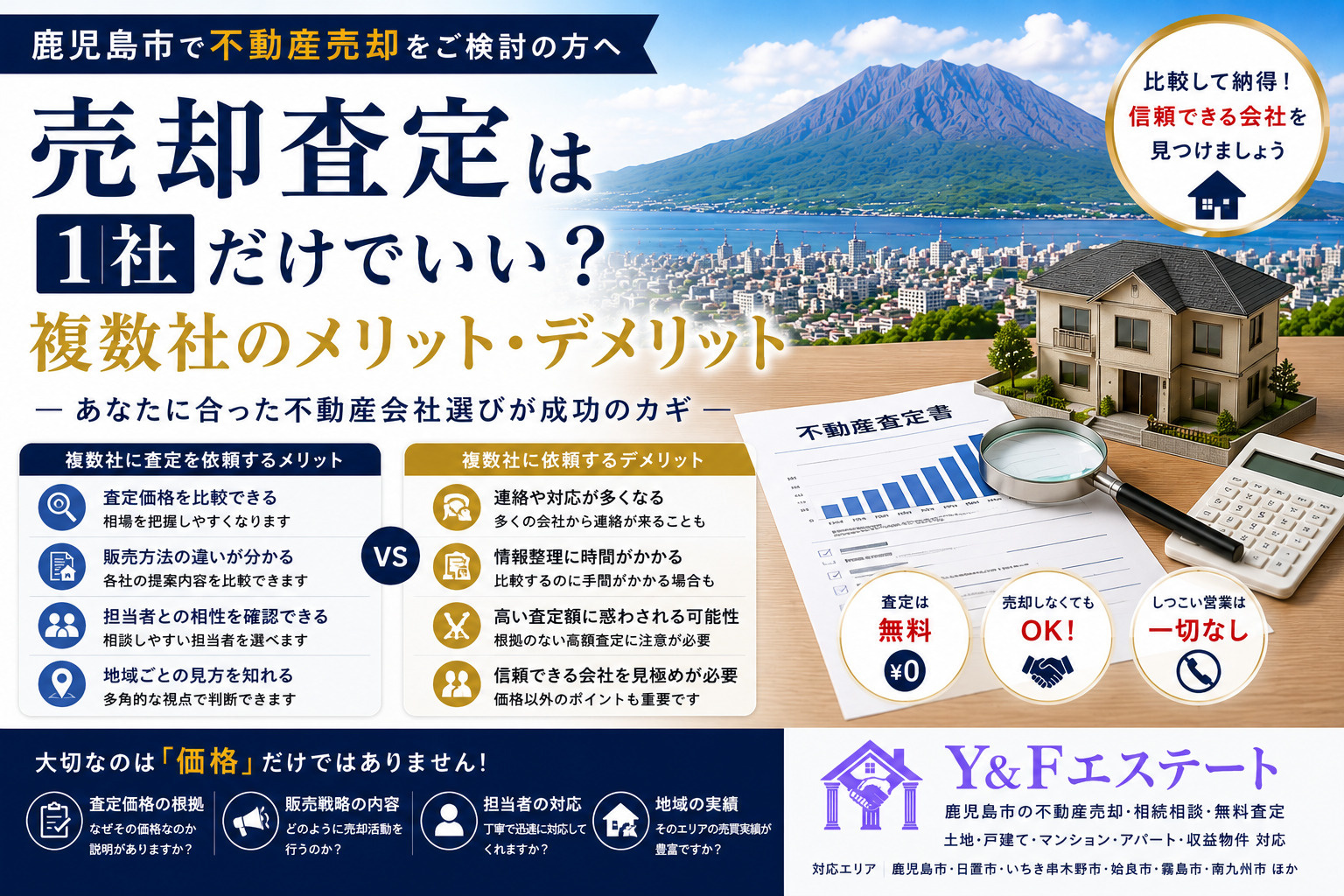 売却査定は1社だけでいい？複数の不動産会社に依頼するメリット...の画像