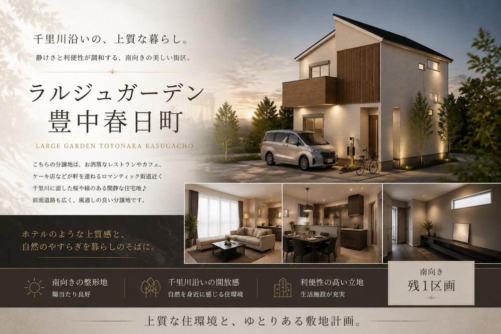 最新記事「ラルジュガーデン豊中春日町J号地」の画像