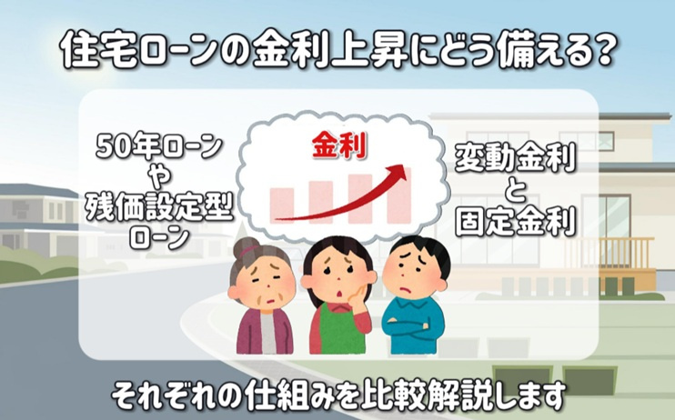 住宅ローンの金利上昇にどう備える？変動金利固定金利50年ロー...の画像