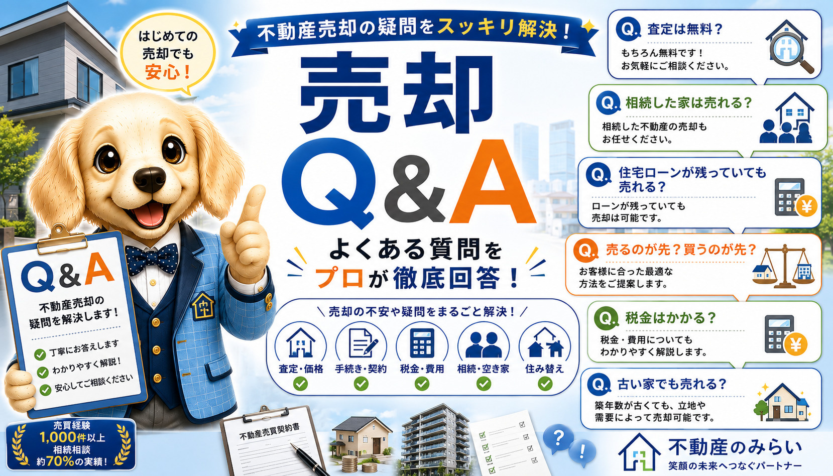 売却Q&A｜不動産売却でよくある質問50選をプロが徹底回答【...の画像