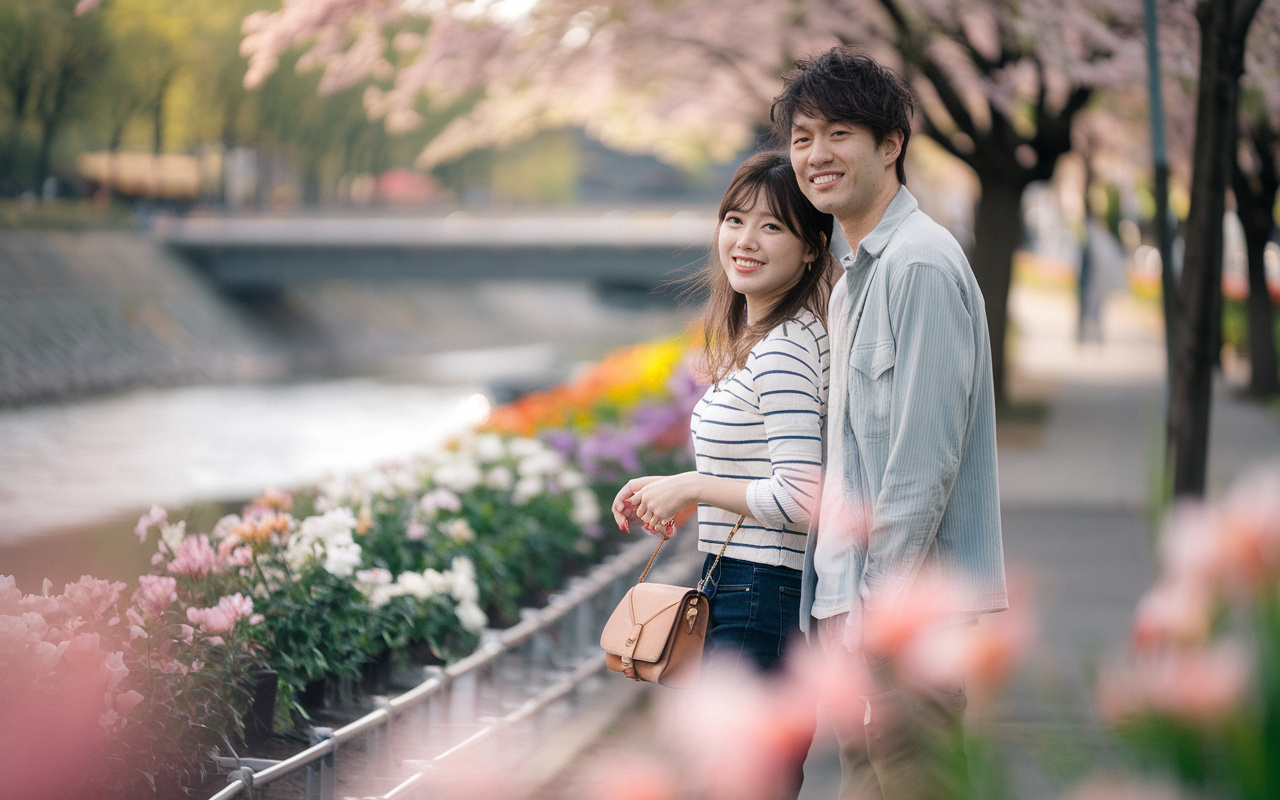 江南市で週末観光デートはどう？若い夫婦に優しい自然と街の魅力...の画像