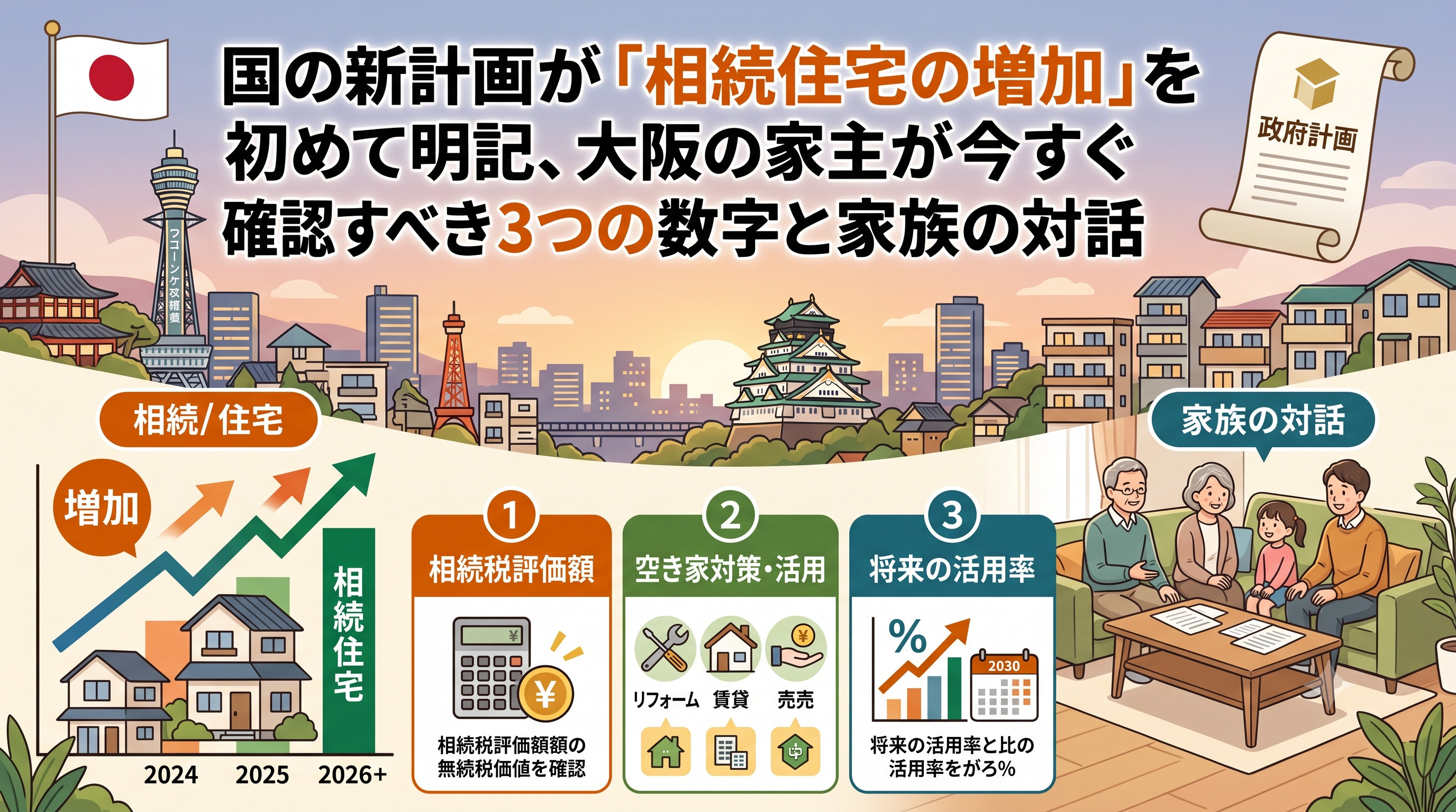 国の新計画が「相続住宅の増加」を初めて明記、大阪の家主が今す...の画像