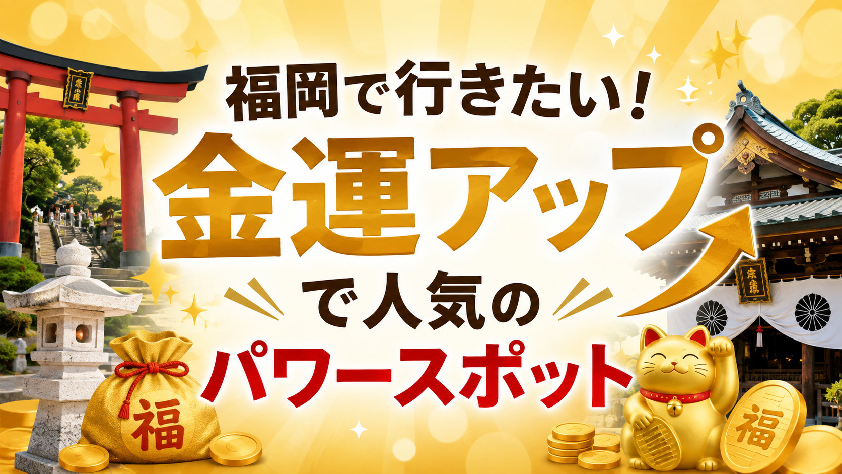 金運アップで人気のパワースポット特集！福岡から行きたい開運神...の画像