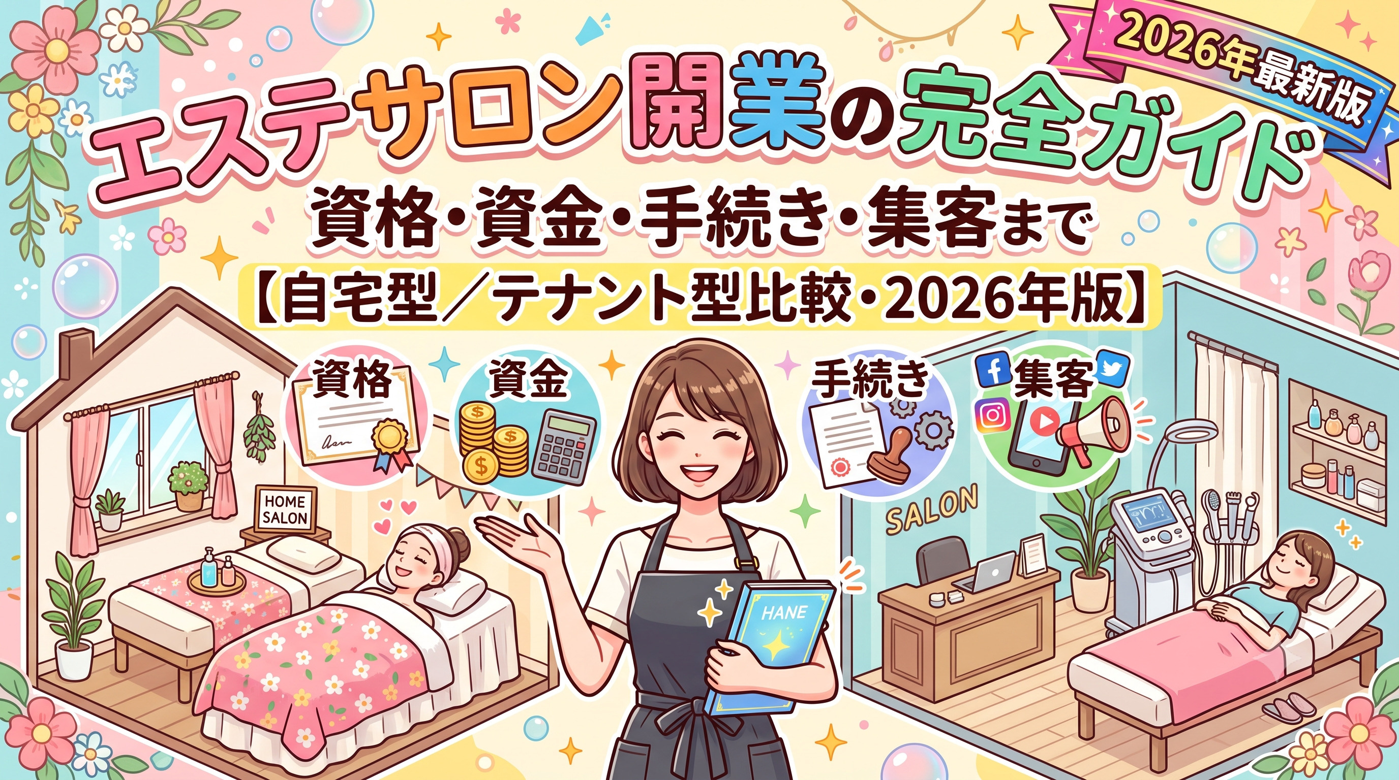 エステサロン開業の完全ガイド｜資格・資金・手続き・集客まで【...の画像