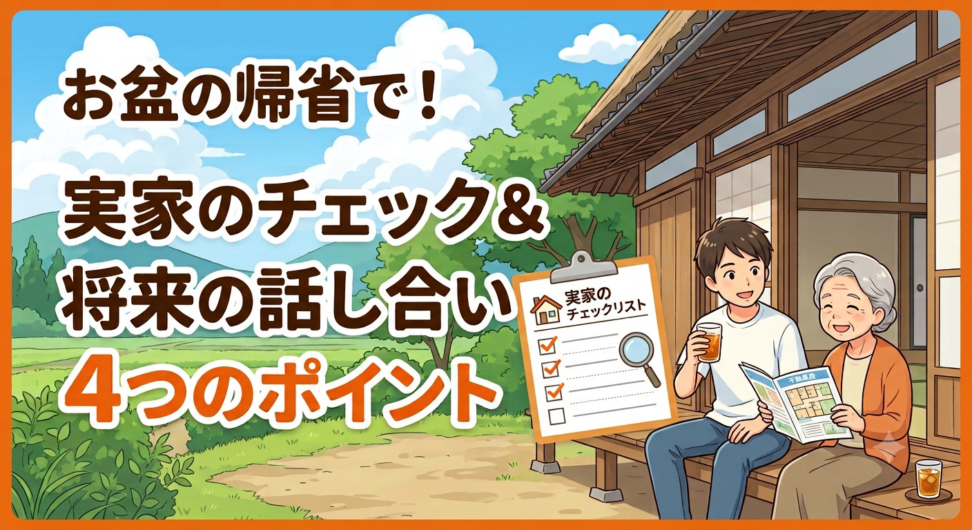 お盆の帰省でやっておきたい！実家のチェック＆将来の話し合い4...の画像