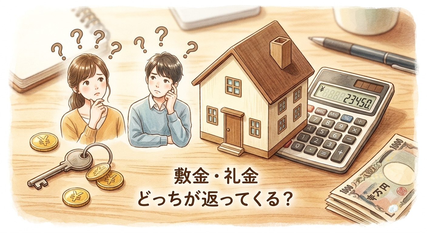 敷金と礼金、どっちが返ってくる？の画像