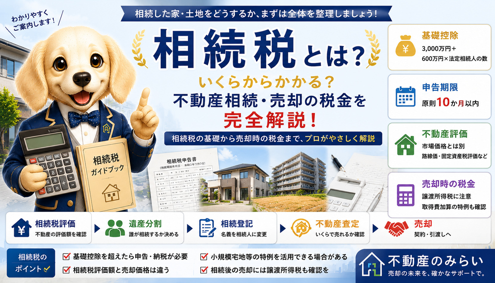 相続税とは？いくらからかかる？不動産を相続・売却するときの税...の画像