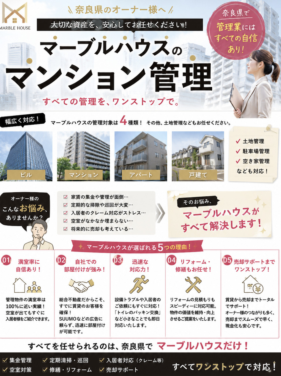 マンション管理はお任せください！の画像