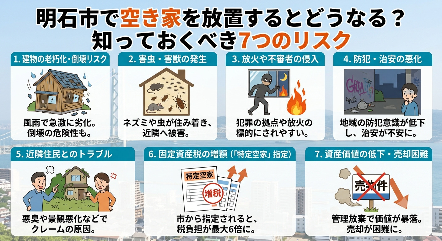 「とりあえず放置…」は危険！明石市の空き家リスクと今すぐでき...の画像
