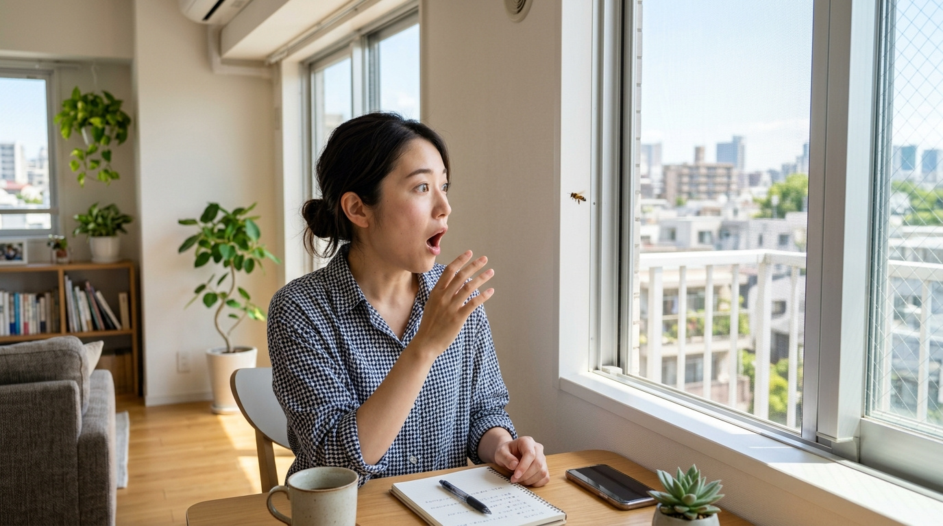 部屋にハチが侵入！自分で対処していい？賃貸で今すぐできるハチ...の画像