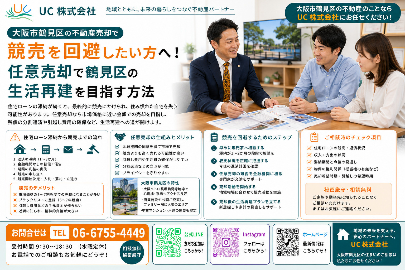 大阪市鶴見区の不動産売却で競売を回避したい方へ！任意売却で鶴...の画像