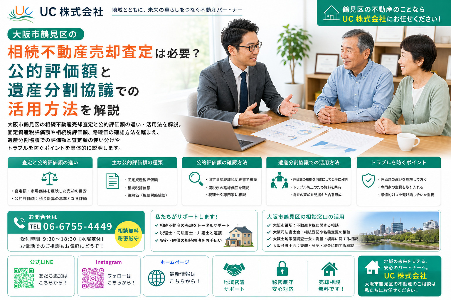 大阪市鶴見区の相続不動産売却査定は必要？公的評価額と遺産分割...の画像