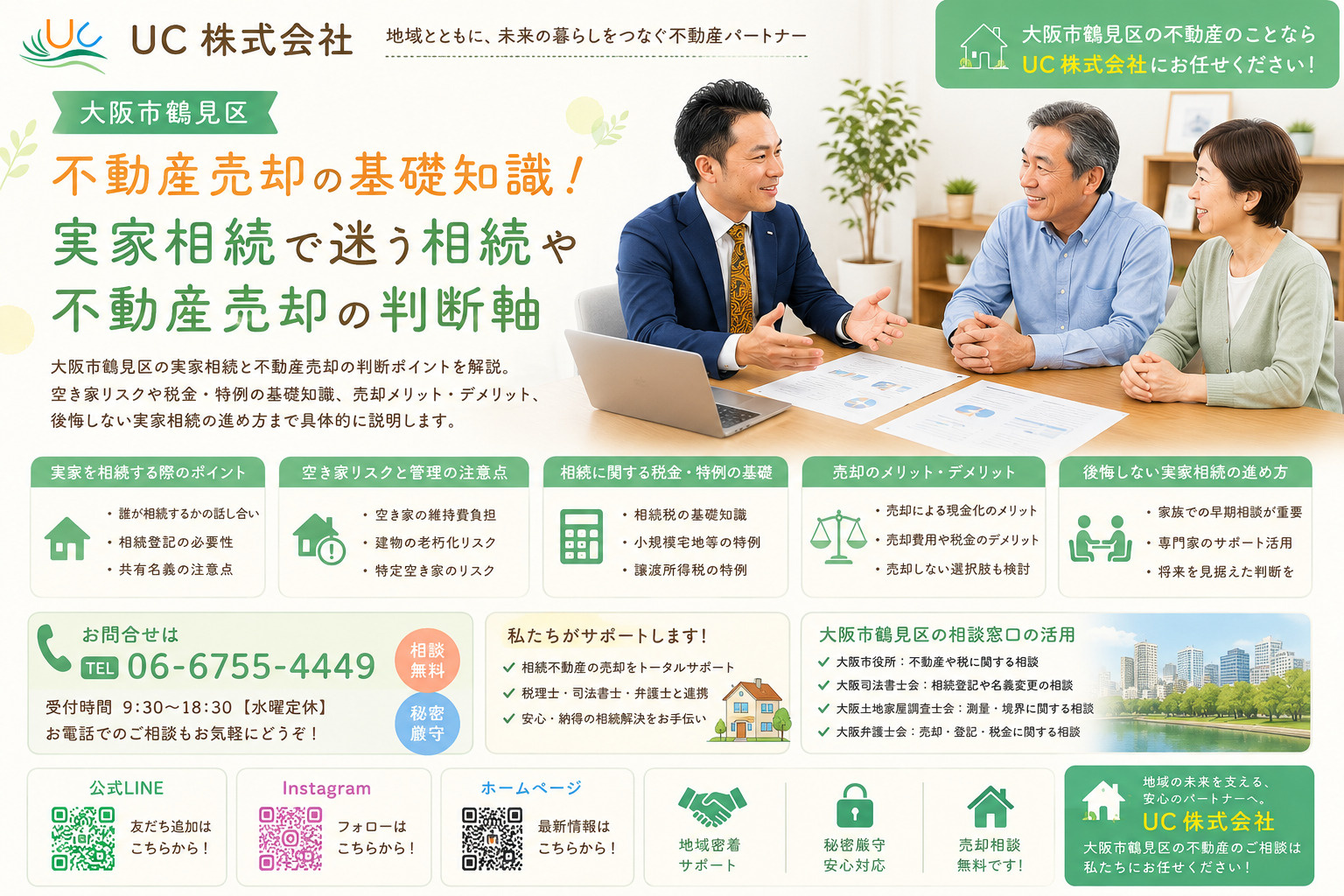 大阪市鶴見区不動産売却の基礎知識！実家相続で迷う相続や不動産...の画像