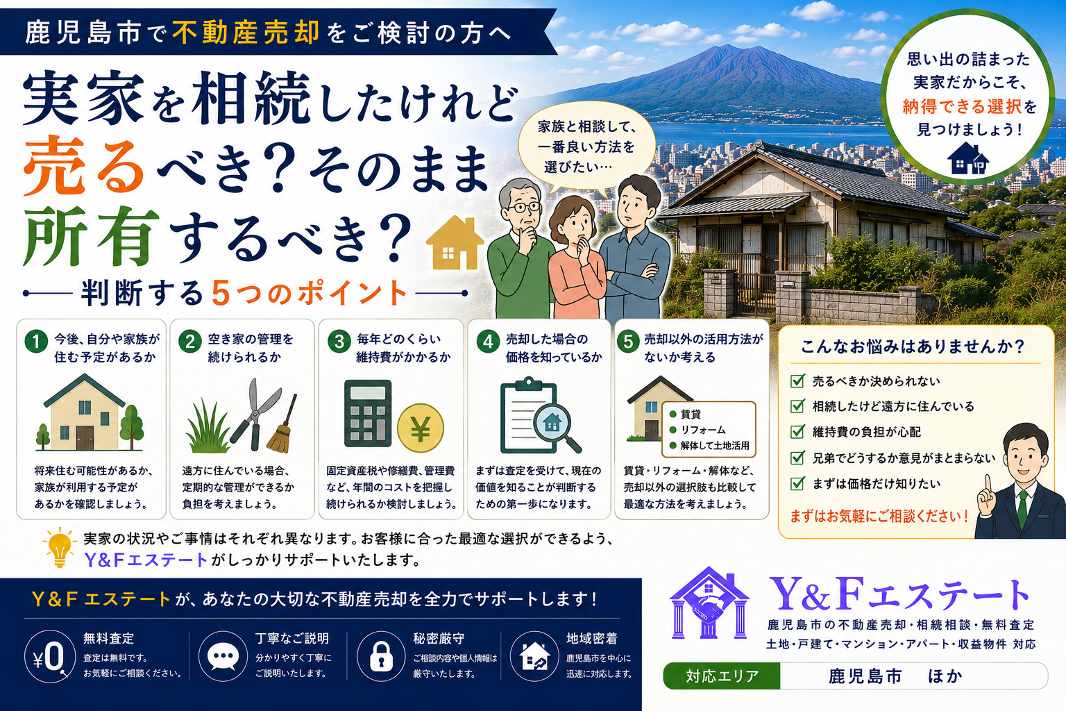実家を相続したけれど売るべき？そのまま所有するべき？判断する...の画像