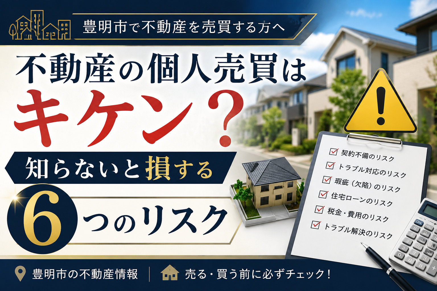 豊明市で不動産の個人売買はキケン? 知らないと損する6つのリ...の画像