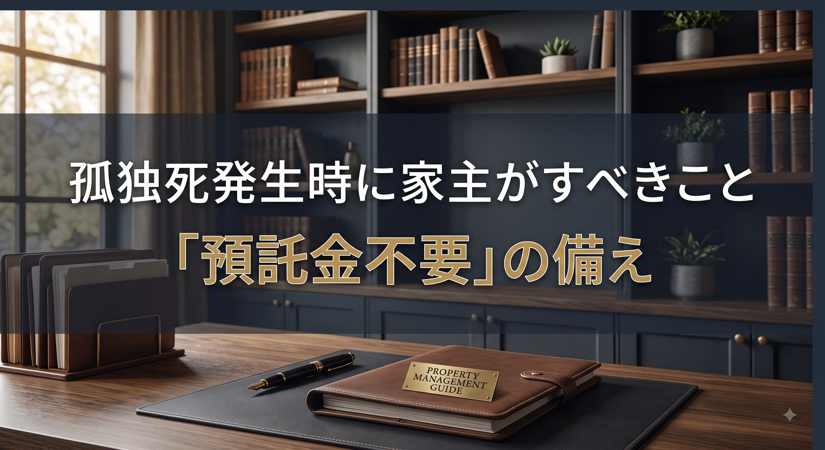 孤独死発生時に家主がすべきこと「預託金不要」の備えの画像