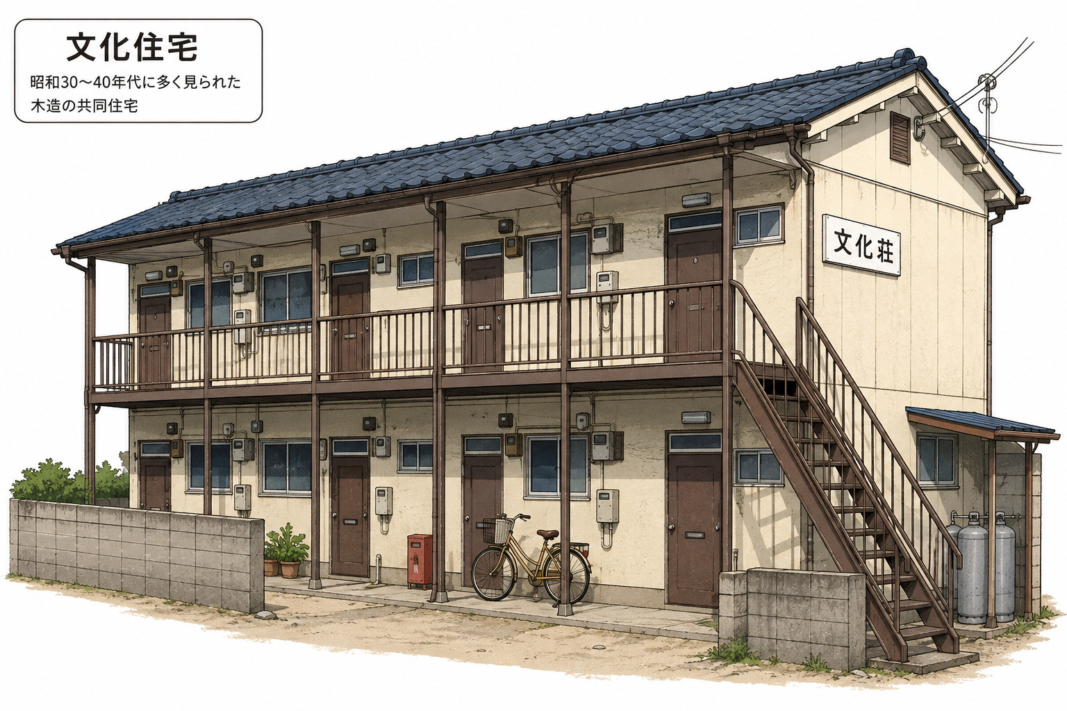 堺市東区で文化住宅を売却したい60代へ！築古木造アパートの処...の画像