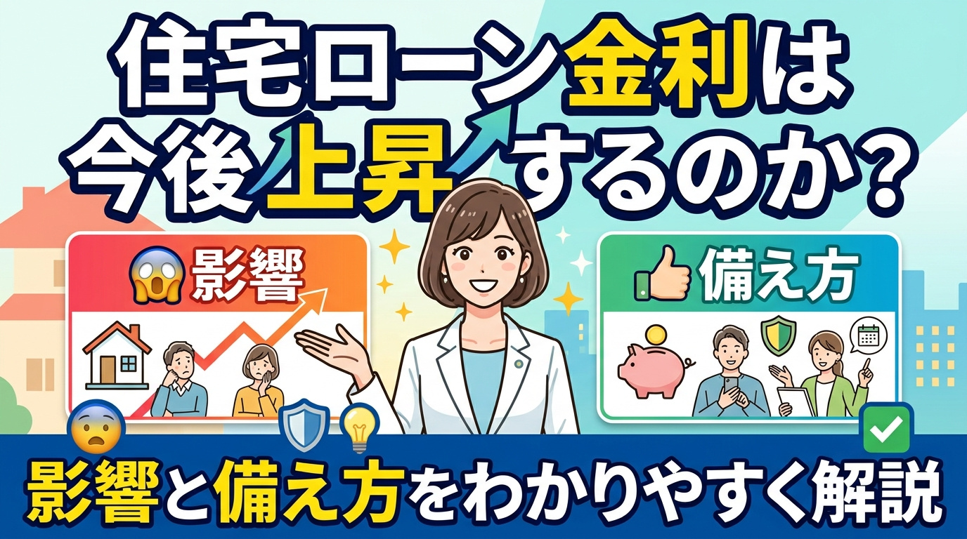 住宅ローン金利は今後上昇するのか？影響と備え方をわかりやすく...の画像