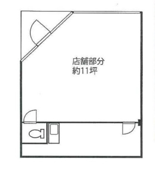 天下茶屋駅前商店街！角地1階路面店舗！約13坪！業種相談！の画像