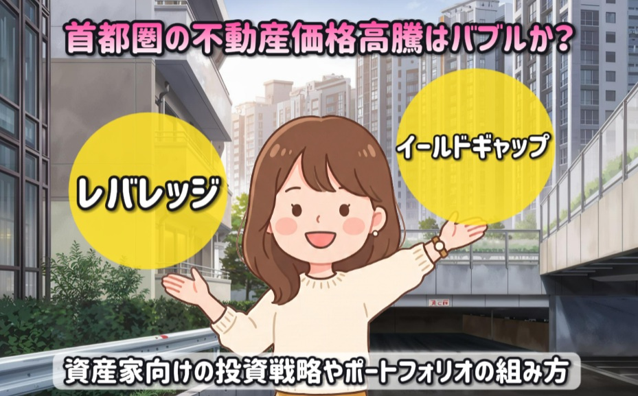 首都圏の不動産価格高騰はバブルか？イールドギャップとレバレッ...の画像