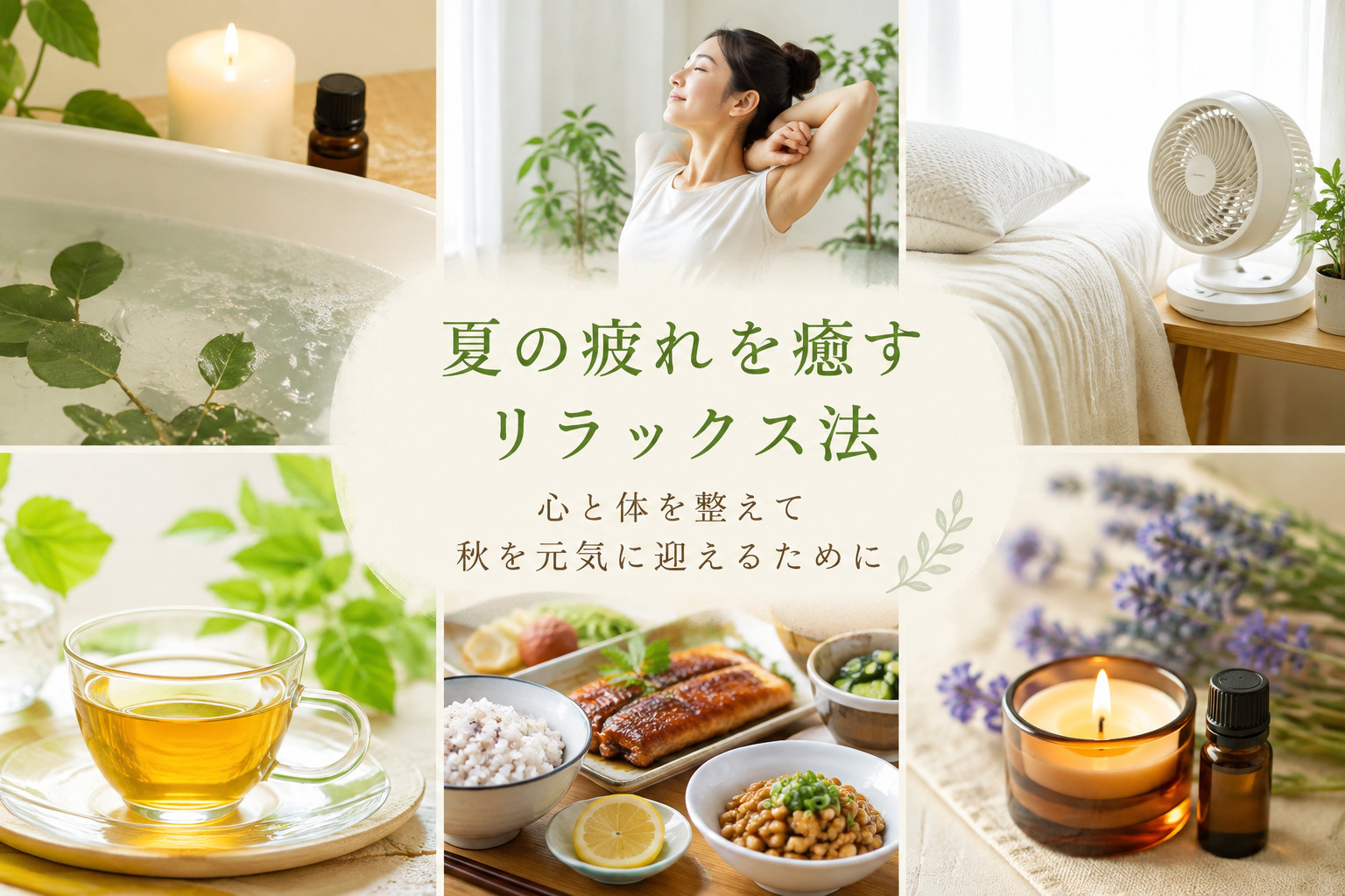 夏の疲れを癒すリラックス法｜心と体を整えて秋を元気に迎えるた...の画像