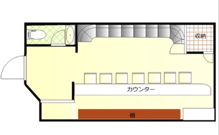北新地レジャービル！５階ＢＡ　Ｒ居抜き店舗！約１３坪！業態相...の画像