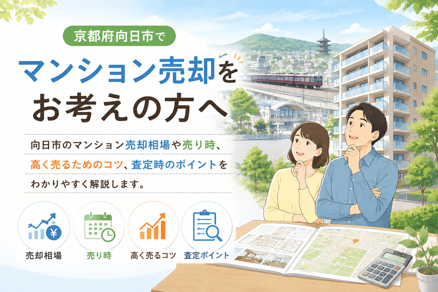 向日市のマンション売却事情は？相場・売り時・売却のコツを解説...の画像