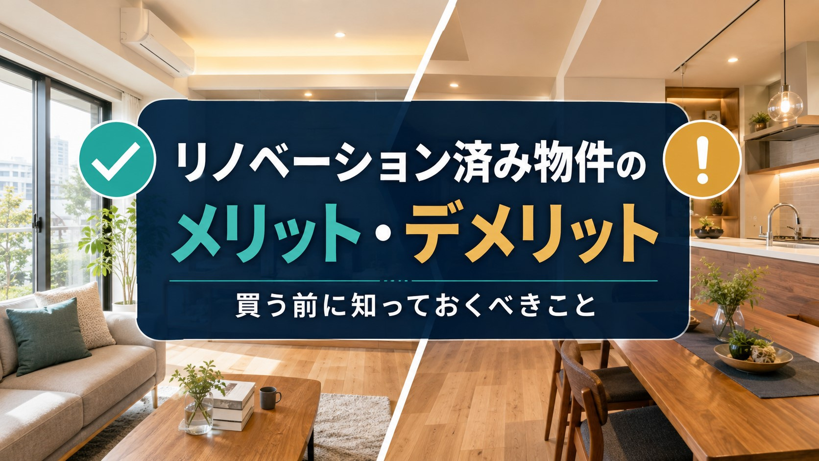 リノベーション済み物件のメリット・デメリット｜買う前に絶対知...の画像