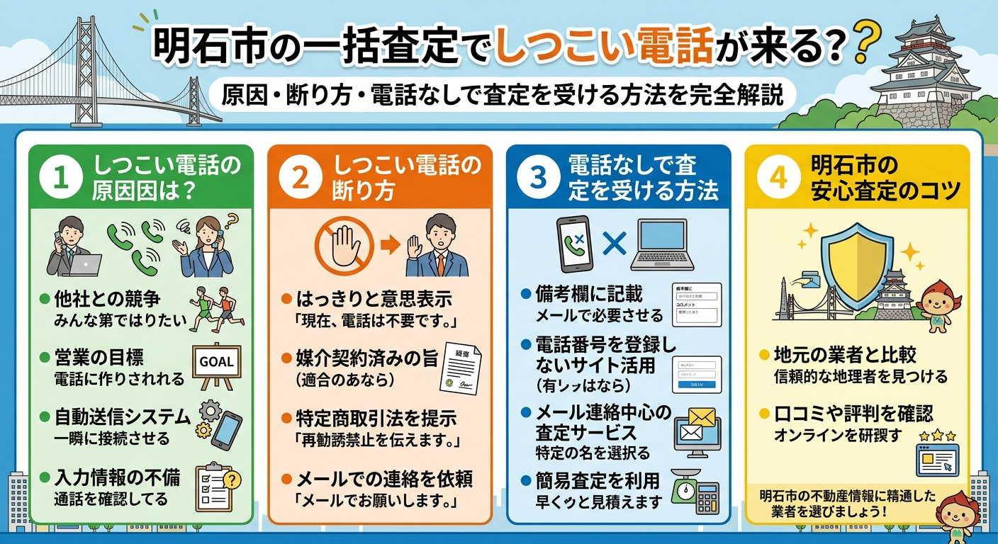 明石市の一括査定で電話に困っている方へ｜しつこい電話の断り方...の画像