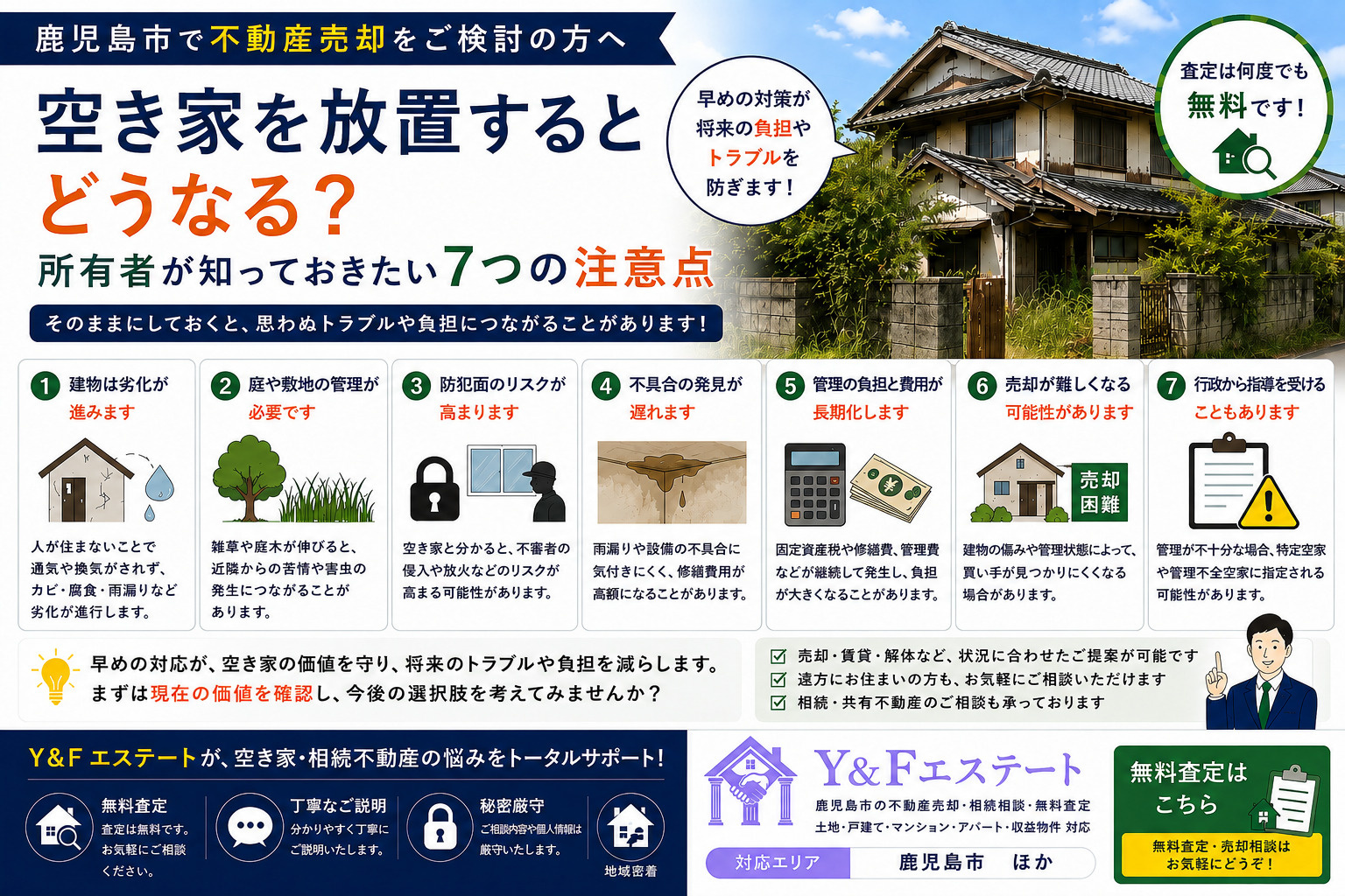 空き家を放置するとどうなる？所有者が知っておきたい7つの注意...の画像